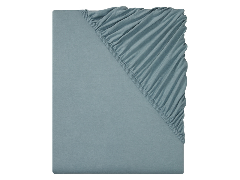 Livarno home Žerzejové napínací prostěradlo, 90-100 x 200 cm (šedá)
