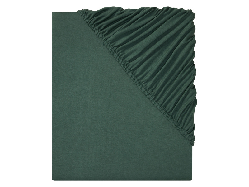 Livarno home Žerzejové napínací prostěradlo, 180-200 x 200 cm (zelená)