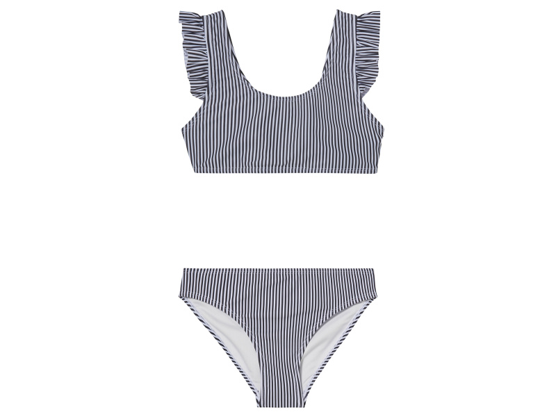 pepperts!® Dívčí bikiny / plavky (bílá/černá, 134/140)