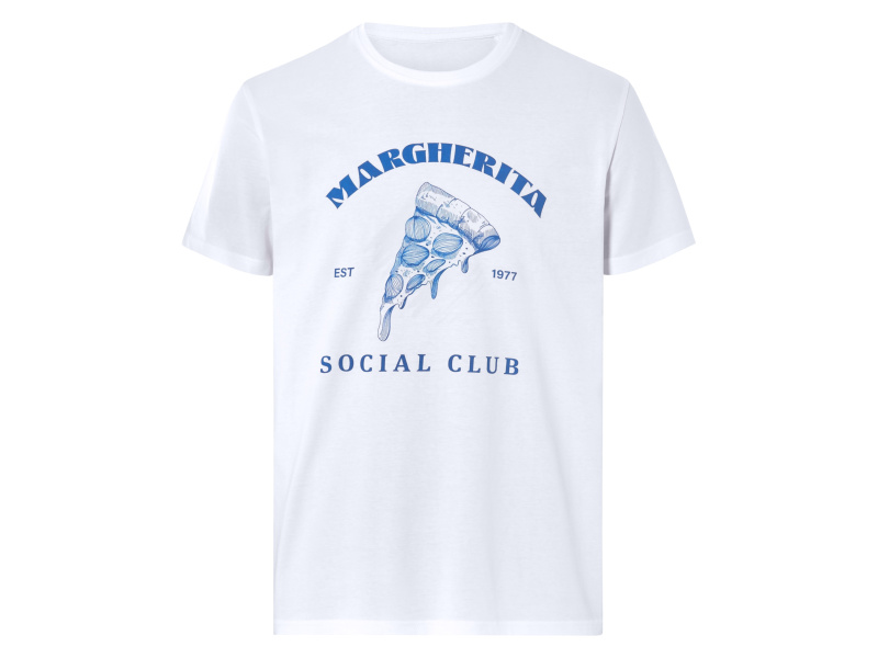 Livergy® Pánské triko, s potiskem (bílá, XL (56/58))