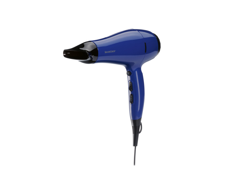 Silvercrest® Personal Care Vysoušeč vlasů s ionizační technologií Shtd 2200 E4 (modrá)