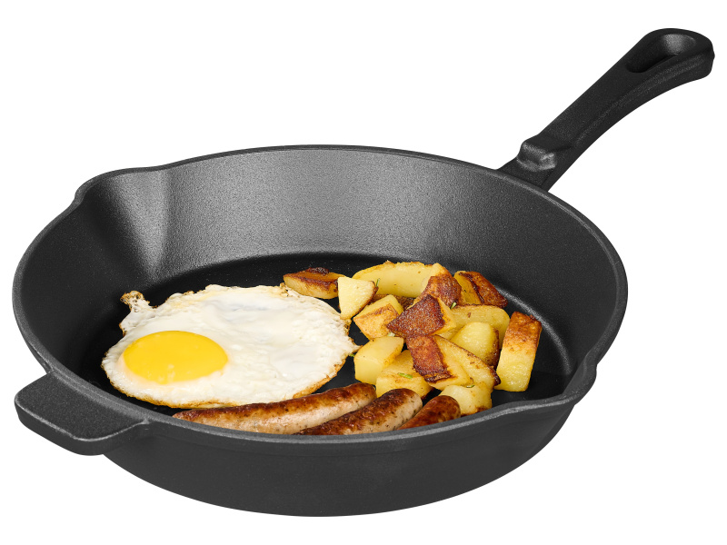 Grillmeister Litinová grilovací pánev, 25 cm (kulatá)
