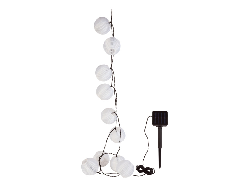 Livarno home Světelný LED řetěz XXL / Závěsné solární LED světlo (Led řetěz 1, bílá)