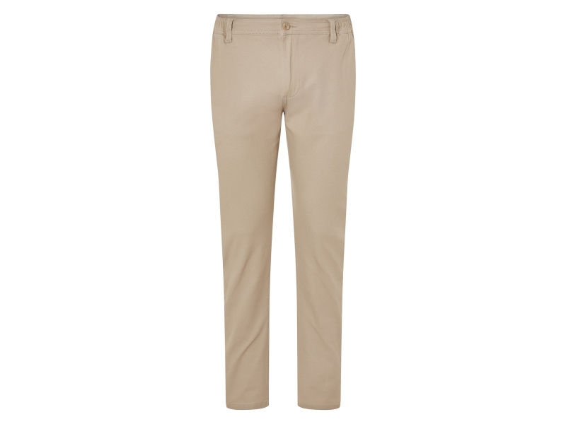Livergy® Pánské chino kalhoty, normální výška pasu (béžová, L (52/54))
