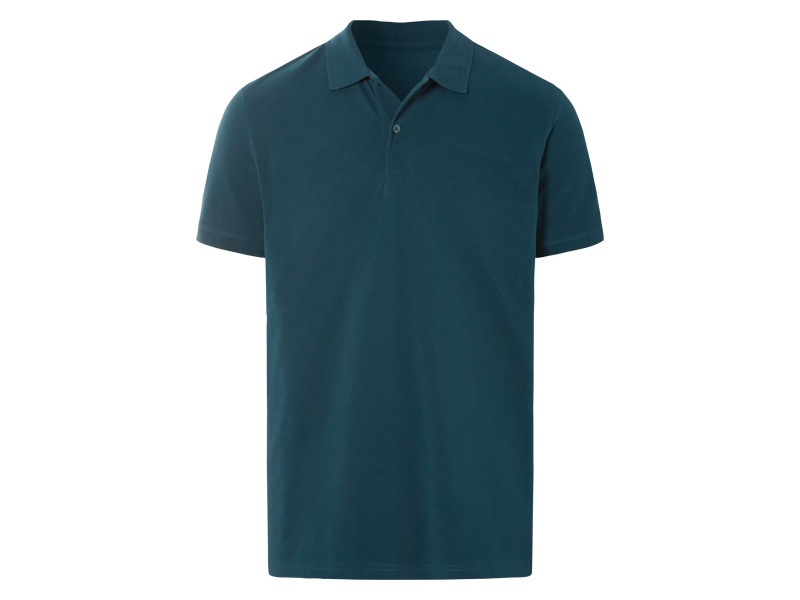 Livergy® Pánské polotriko, s knoflíkovou lištou (petrolejová, S (44/46))