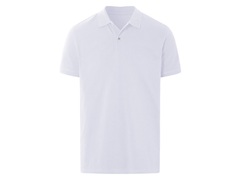 Livergy® Pánské polotriko, s knoflíkovou lištou (bílá, XL (56/58))