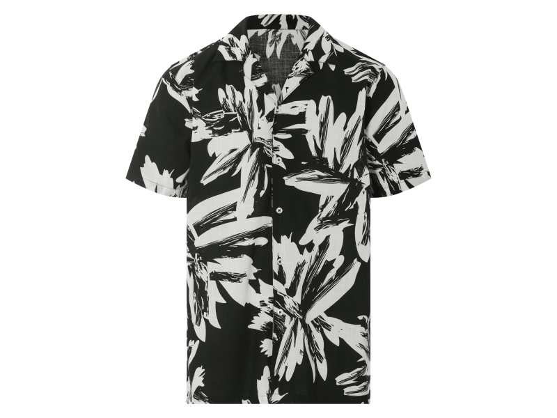 Livergy® Pánská volnočasová košile (černá/bílá, XL (43/44))