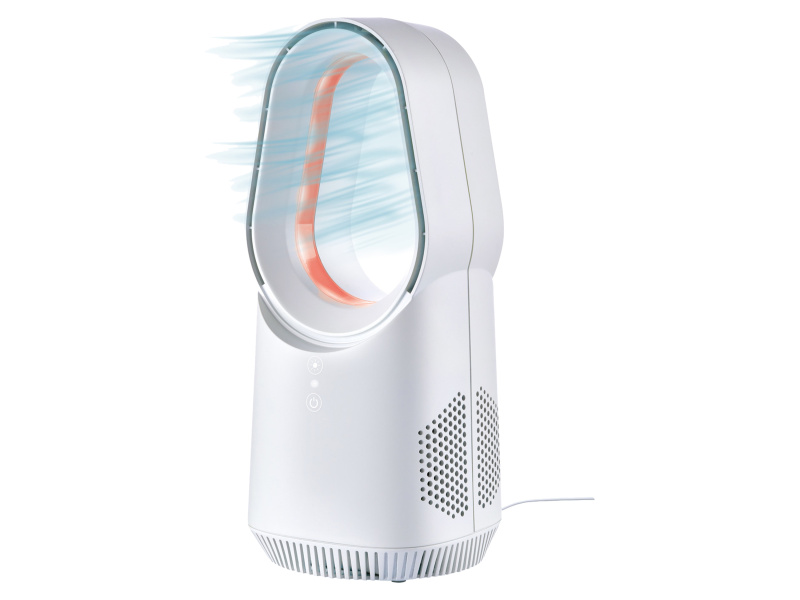 Silvercrest® Stolní mini ventilátor s LED osvětlením (bílá)