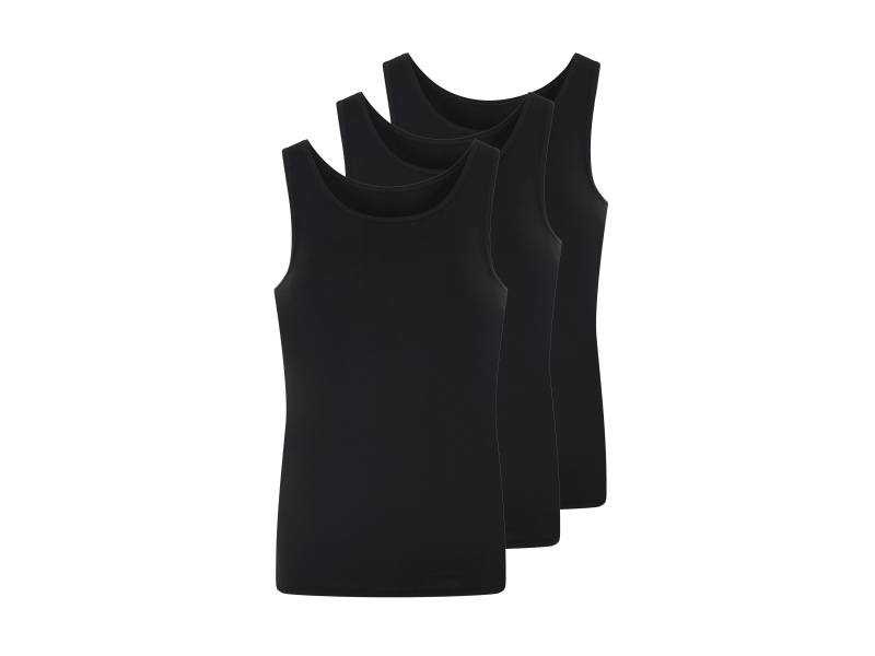 Livergy® Pánský nátělník Xxl, 3 kusy (černá, 9/3Xl)