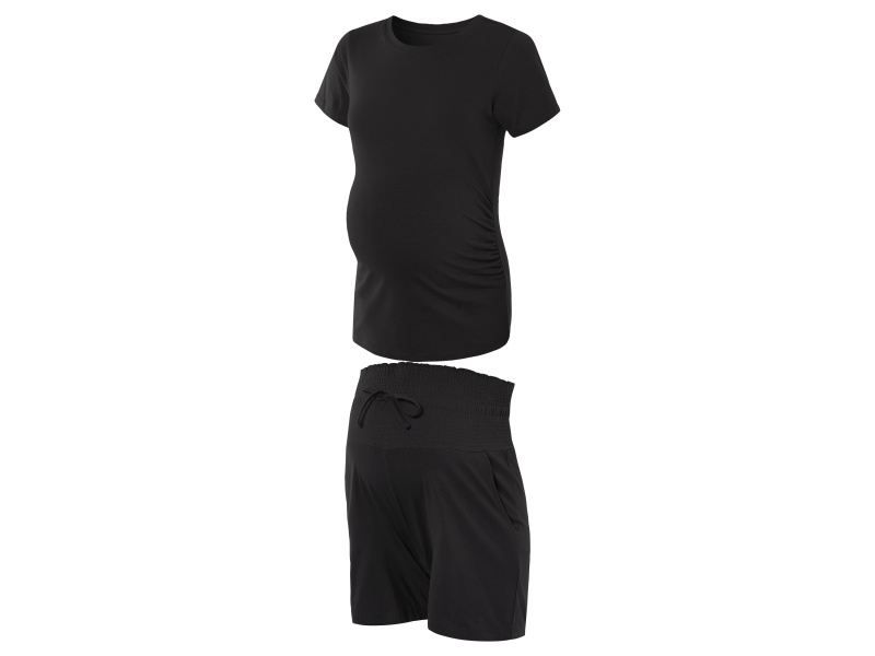 esmara® Těhotenské pyžamo s BIO bavlnou (černá, Xl(48/50))