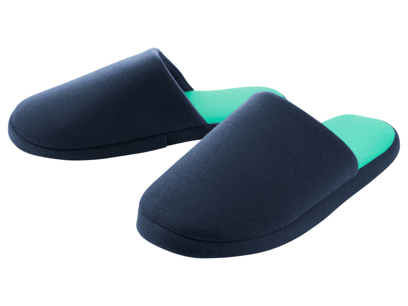 Dámská / Pánská domácí obuv (navy modrá / mintová, 36/37)