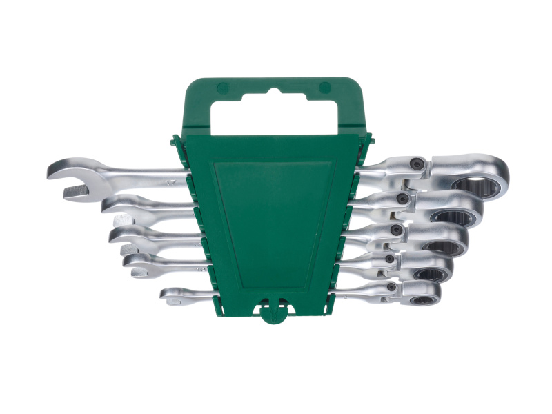 Parkside® Sada otevřených a očkových klíčů s ráčnou, 5/6dílná (Sada klíčů s kloubovou ráčnou, 5dílná)