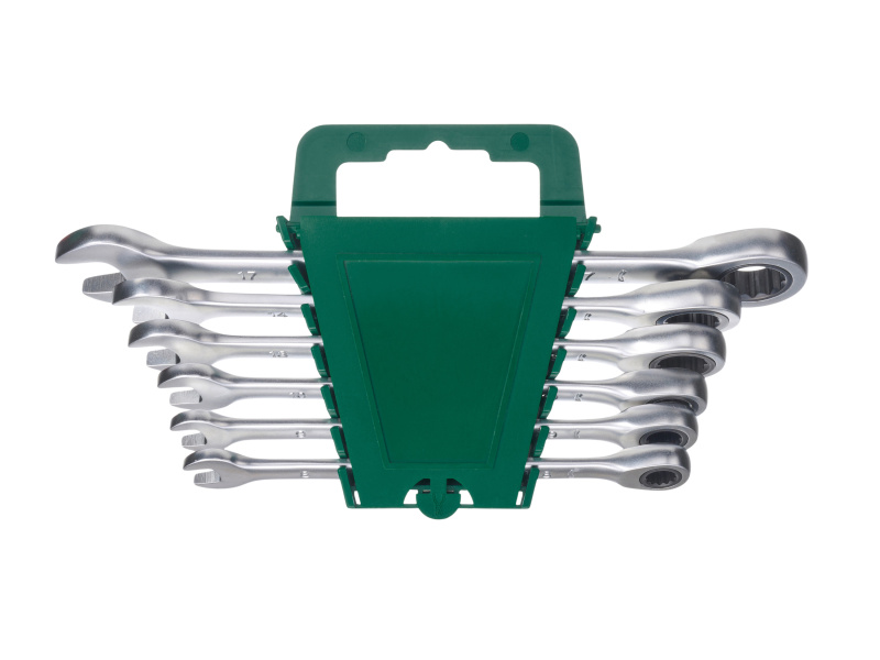 Parkside® Sada otevřených a očkových klíčů s ráčnou, 5/6dílná (Sada klíčů s rovnou ráčnou, 6dílná)