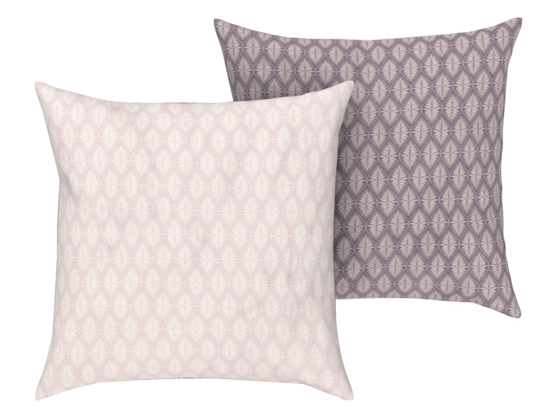 Livarno home Potah na polštář, 50 x 60 cm, 2 kusy (vzor / světle růžová)