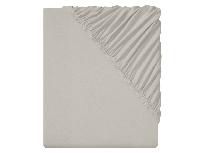 Livarno home Žerzejové napínací prostěradlo, 180-200 x 200 cm (béžová)