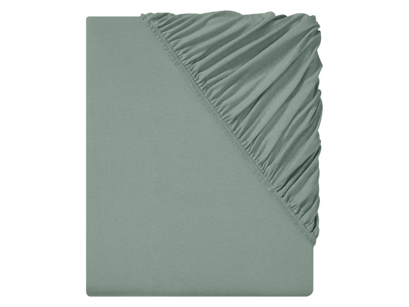 Livarno home Žerzejové napínací prostěradlo, 180-200 x 200 cm (zelená)