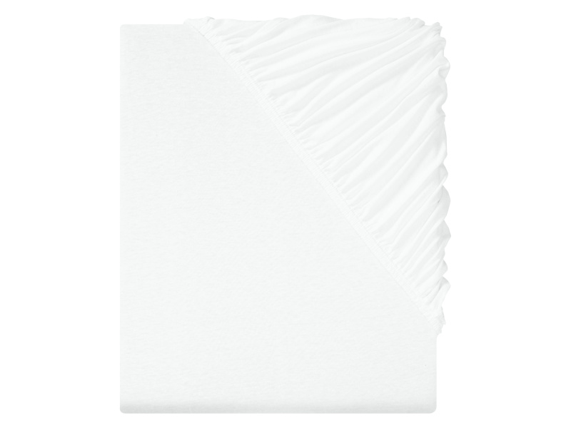 Livarno home Žerzejové napínací prostěradlo, 90-100 x 200 cm (bílá)