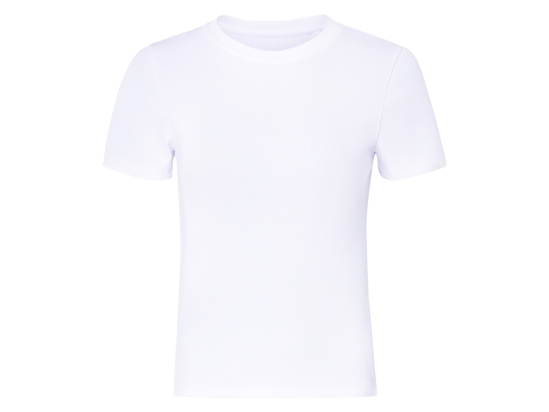 esmara® Dámské vroubkované triko (bílá, S(36/38))