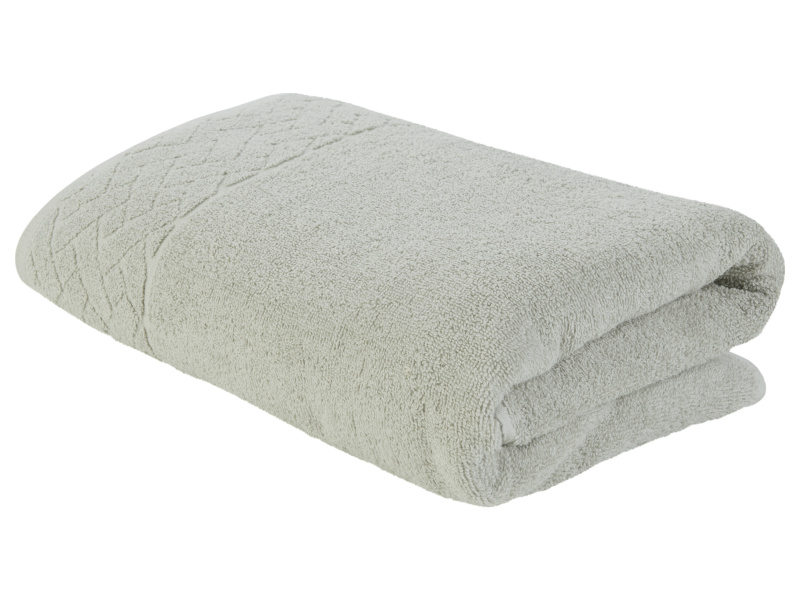 Livarno home Froté osuška s BIO bavlnou, 70 x 140 cm, 450 g/m2 (šedá)