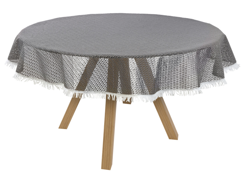 Livarno home Ubrus na zahradní stůl (kulatá, šedá)