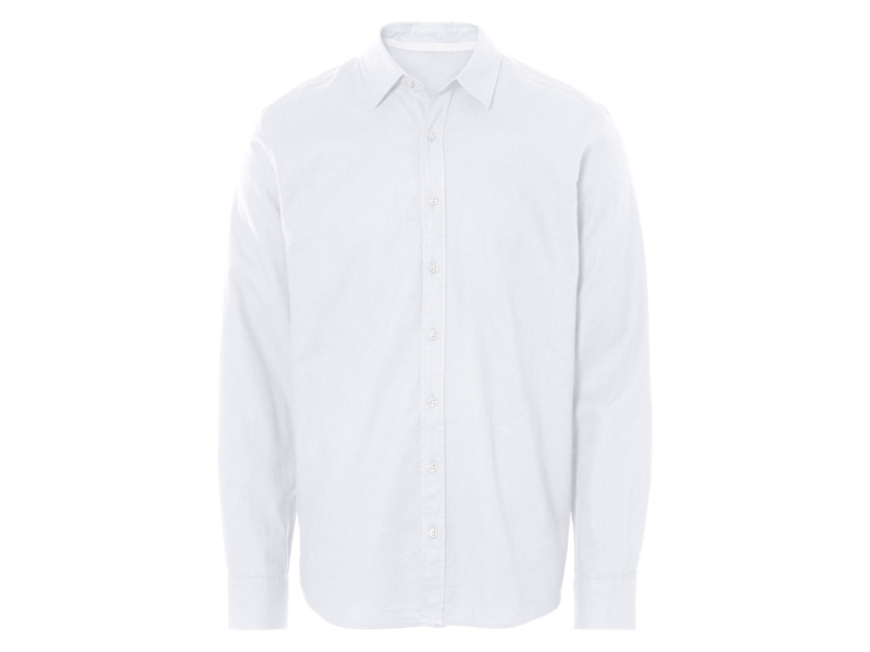 Livergy® Pánská lněná košile (bílá, M (39/40))