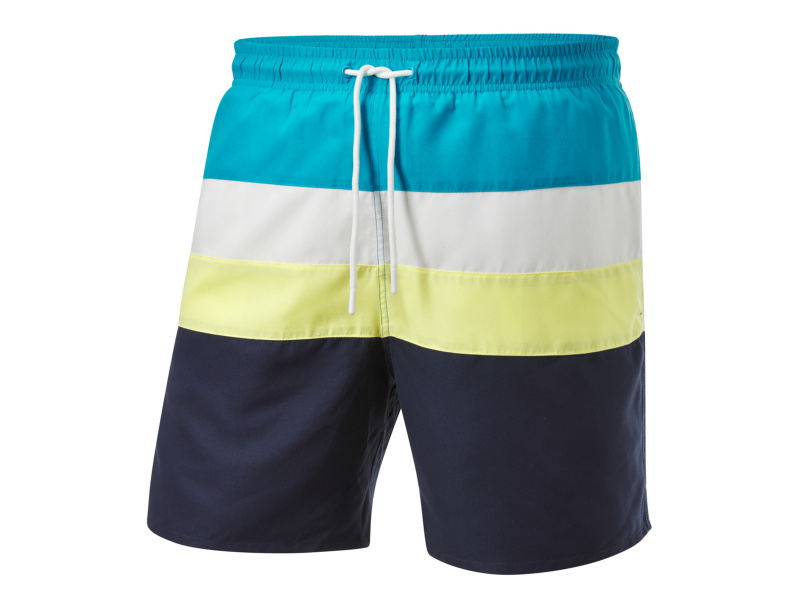 Crivit Pánské koupací kraťasy XXL (modrá/žlutá/bílá, 8/Xxl)