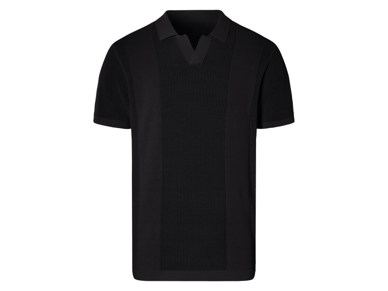 Livergy® Pánské polotriko (černá, XL (56/58))