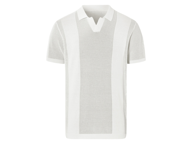 Livergy® Pánské polotriko (bílá, XL (56/58))
