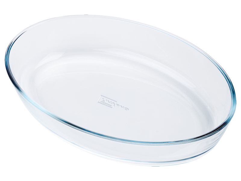 Livarno home Skleněná zapékací mísa, extra lehká (oválná)