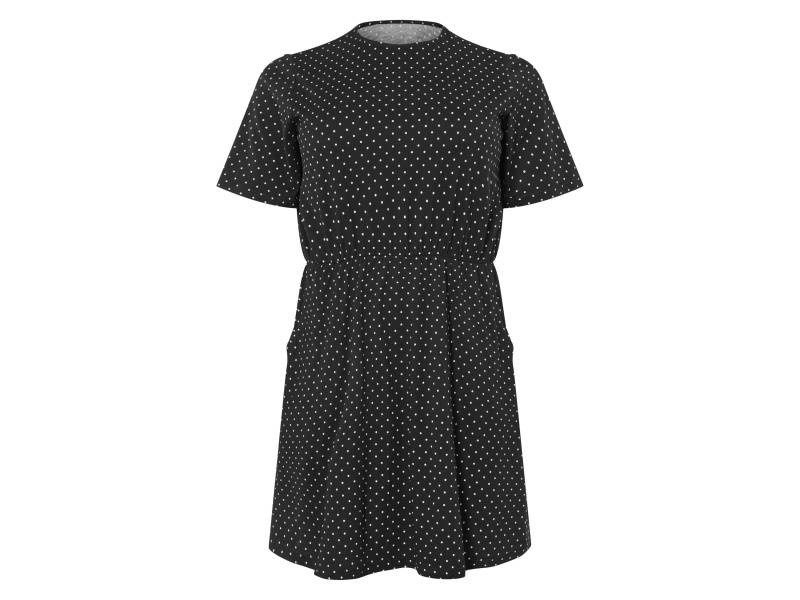 esmara® Dámské šaty XXL (vzorovaná/černá, Xxl(52/54))