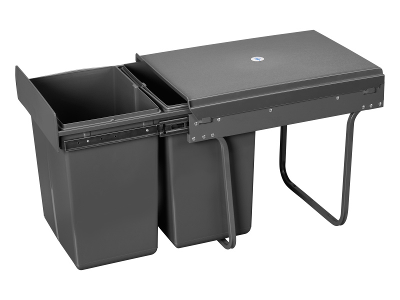 Livarno home Vestavný odpadkový koš, 40 l / 38 l (2 x 20 litrů)