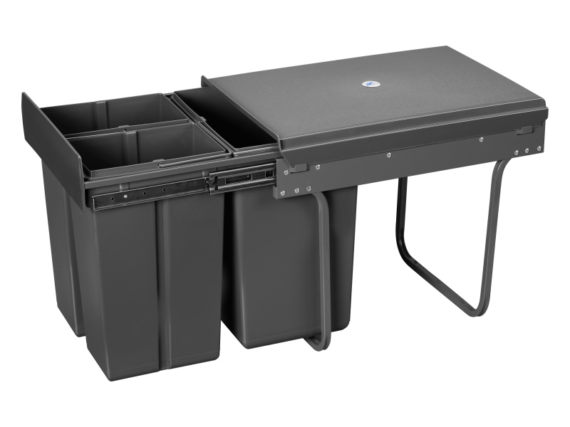 Livarno home Vestavný odpadkový koš, 40 l / 38 l (2 x 9 / 1 x 20 litrů)