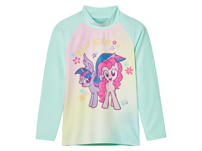 Dívčí triko na plavání s ochranou proti UV záření (My little Pony, 122/128)