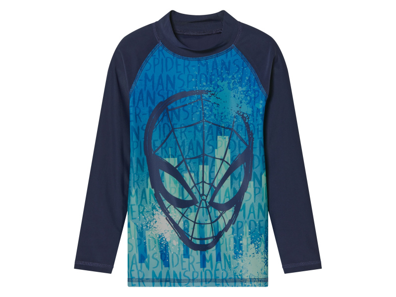 Chlapecké triko na plavání s ochranou proti UV záření (Spiderman, 122/128)