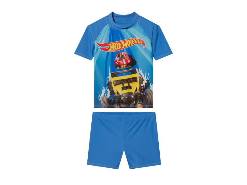 Chlapecká souprava na plavání s ochranou proti UV záření, 2dílná (Hot Wheels, 122/128)