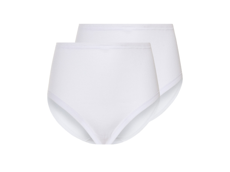 esmara® Dámské kalhotky s vysokým pasem s BIO bavlnou, 2 kusy (Xxl(52/54))