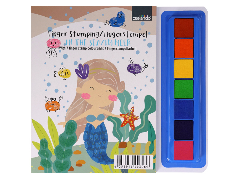 crelando® Sada prstových razítek, 7dílná (v moři)