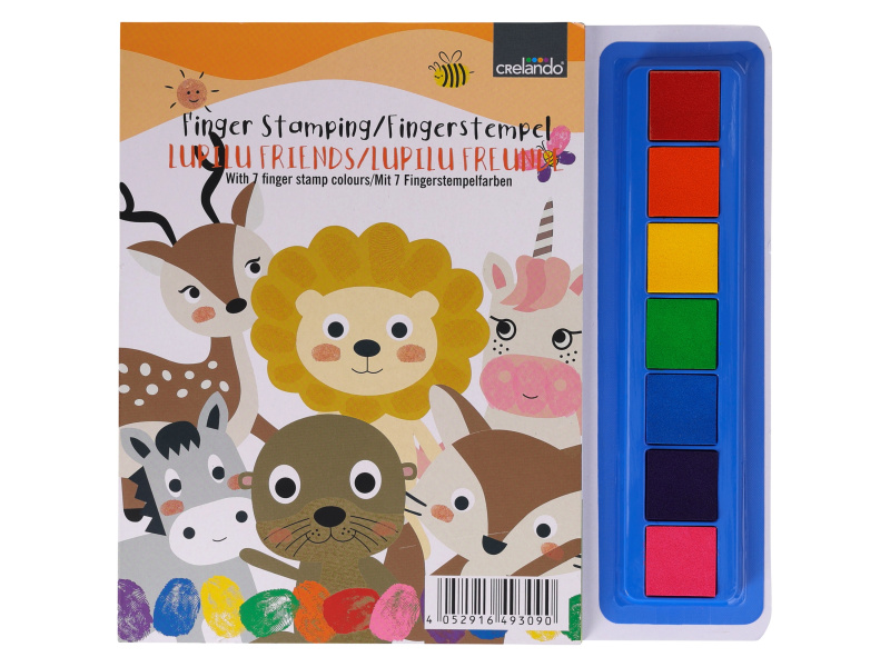 crelando® Sada prstových razítek, 7dílná (lupilu)
