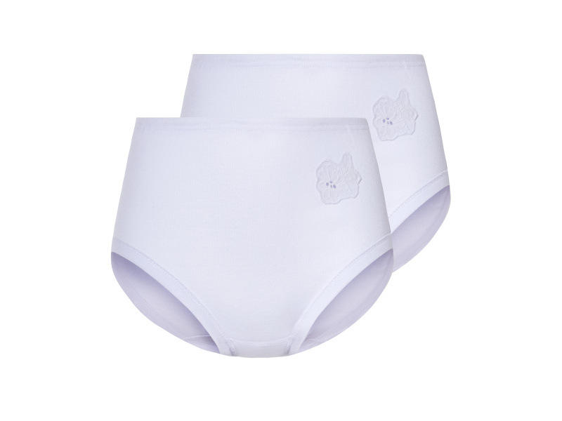 esmara® Dámské kalhotky s BIO bavlnou, 2 kusy (Xxl(52/54))