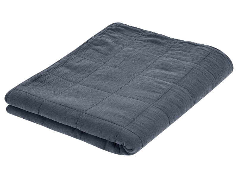 Livarno home Přehoz na postel, 180 x 240 cm (navy modrá)
