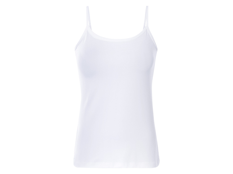 esmara® Dámský top se špagetovými ramínky (bílá, M(40/42))
