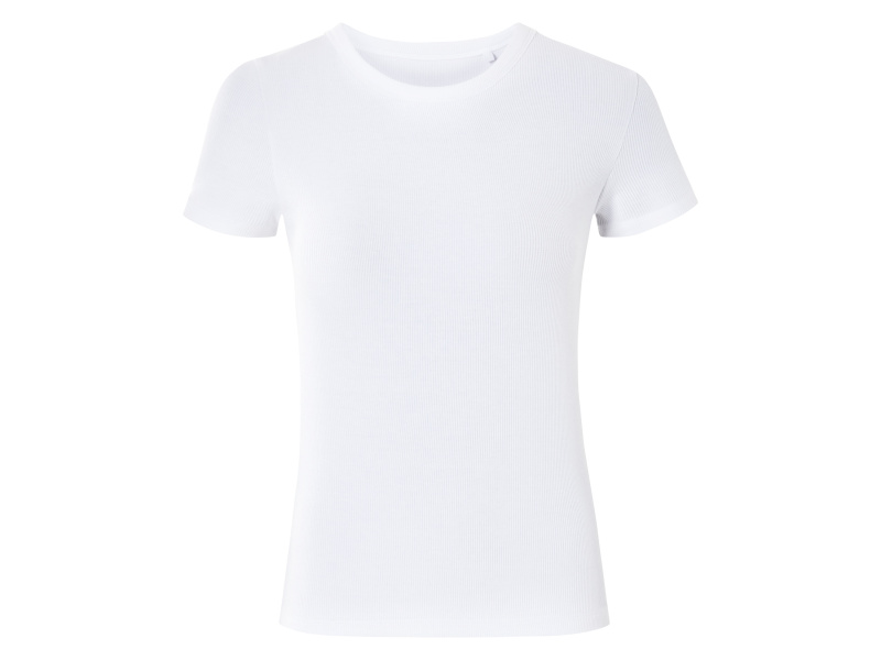 esmara® Dámské vroubkované triko (bílá, XL (48/50))