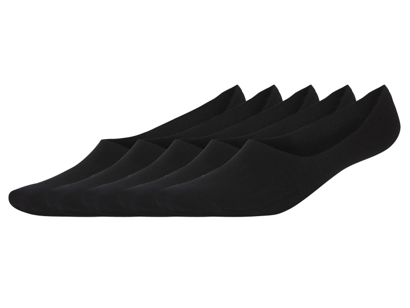 Livergy® Pánské nízké ponožky s BIO bavlnou, 5 párů (černá, 39/42)