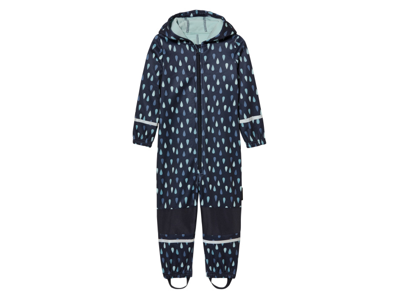 lupilu® Chlapecký softshellový overal s podšívkou (vzor / navy modrá, 98/104)