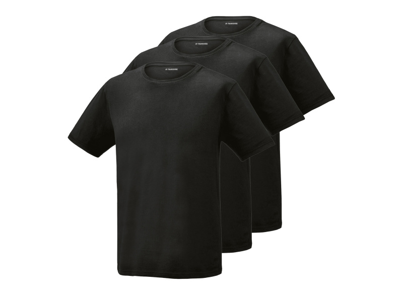 Parkside® Pánské triko, 3 kusy (černá, S (44/46))