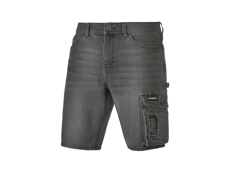 Parkside® Pánské džínové pracovní bermudy (černá, 48)