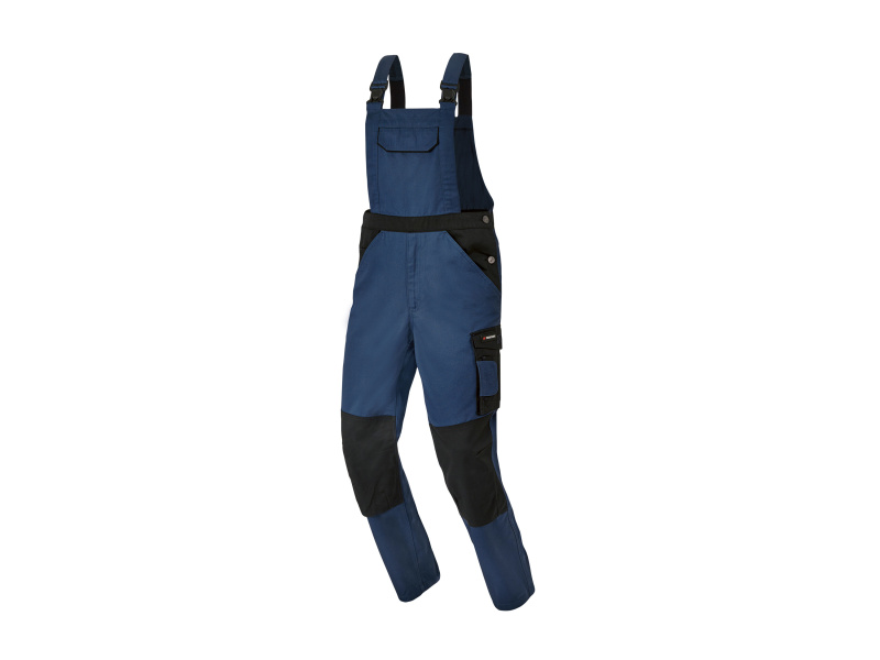 Parkside® Pánské pracovní kalhoty s laclem (modrá, 48)
