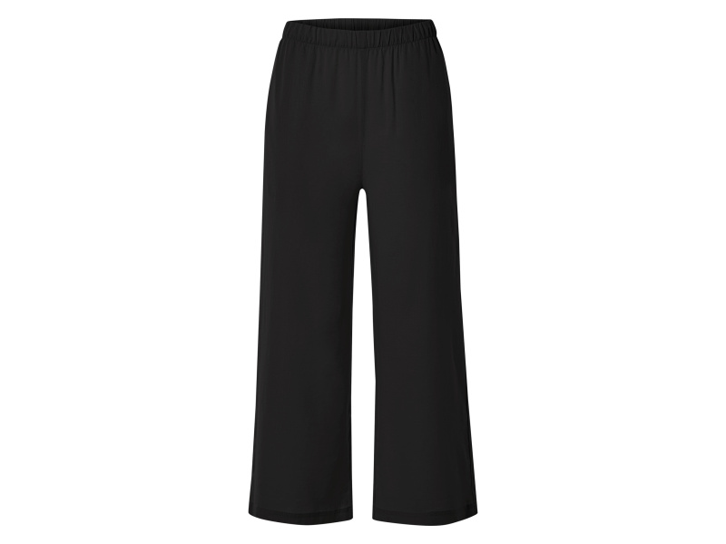 esmara® Dámské kalhoty s podílem lnu (černá, 42)