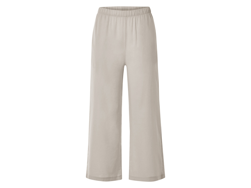 esmara® Dámské kalhoty s podílem lnu (béžová, 46)