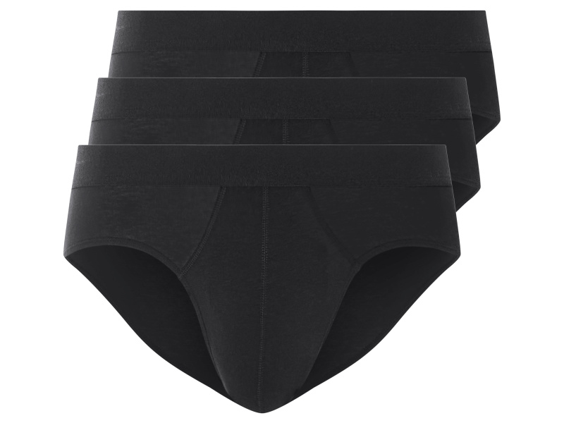 Livergy® Pánské slipy, 3 kusy (černá, 4/S)